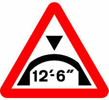 Road Signs | Width or Height Restriction | Arch bridge ft