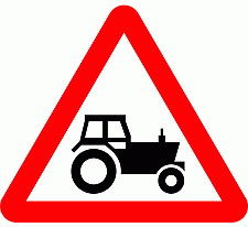Road Signs | triangular warning signs | Beware of Agricultural Vehicles