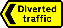Road Signs | Directional Signs | Diversion Left
