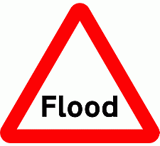 Road Signs | triangular warning signs | Flood Warning Sign