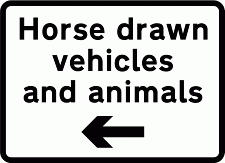 Road Signs | Supplementary Plates | Horse drawn