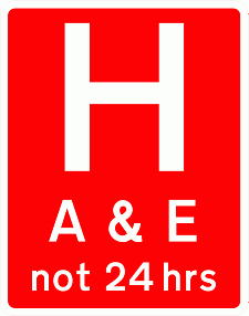 Road Signs | Informational | Hospital A and E