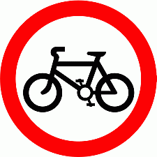 Road Signs | Circular Giving Orders | No cycling