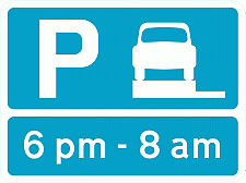 Road Signs | Parking Management | Parking on verge permitted at certain times