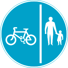 Road Signs | vehicle access | Seperate Route For Cyclists and Pedestrians