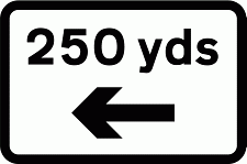 Road Signs | Supplementary Plates | X yds with arrow