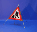 Portable Road Works Signs | One Piece Tripod Signs | Road works