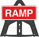Portable Road Works Signs | Endura Folding Plastic Signs | Ramp Folding Plastic Sign