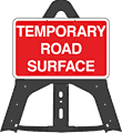 Portable Road Works Signs | Endura Folding Plastic Signs | Temporary Road Surface Folding Plastic Sign