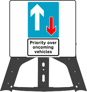 Portable Road Works Signs | Endura Plastic Signs | 811 Priority Folding Plastic Sign