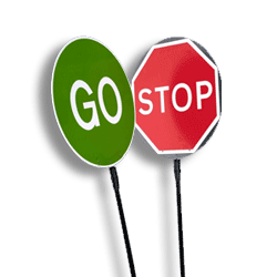 Portable Road Works Signs | Lollipop Signs | Stop Go Lollipop Boards