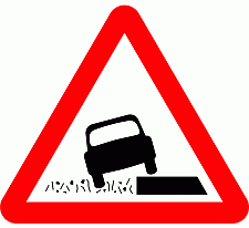 Road Signs | triangular warning signs | Beware Soft verges