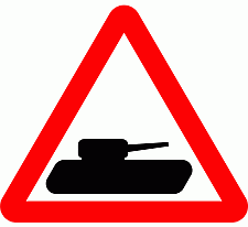 Road Signs | triangular warning signs | Beware of Military Vehicles