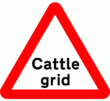 Road Signs | triangular warning signs | Cattle grid