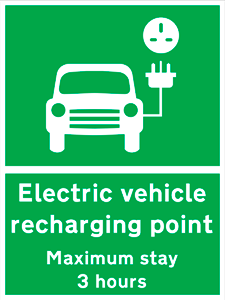 Road Signs | EV Charging Signs | EV Recharging max stay