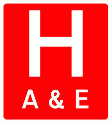 Road Signs | Informational | Hospital A and E 2