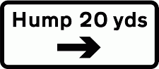 Road Signs | Supplementary Plates | Hump