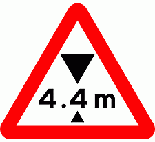 Road Signs | Width or Height Restriction | Max headroom