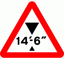 Road Signs | Width or Height Restriction | Max headroom ft