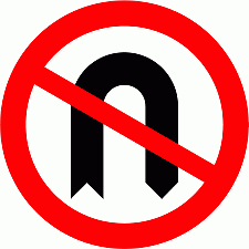 Road Signs | Circular Giving Orders | No U turns