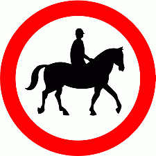 Road Signs | Circular Giving Orders | No horses