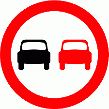 Road Signs | Circular Giving Orders | No overtaking