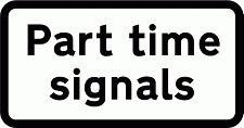 Road Signs | Supplementary Plates | Part time