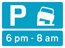 Road Signs | Parking Management | Partial parking on verge permitted at certain times