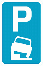 Road Signs | Parking Management | Partial verge parking permitted