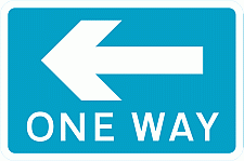Road Signs | Directional Signs | Pedestrian Information - One way