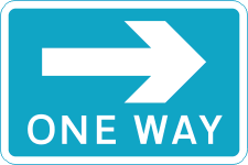 Road Signs | Directional Signs | Pedestrian One way right