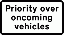 Road Signs | Supplementary Plates | Priority