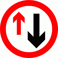 Road Signs | Circular Giving Orders | Priority to oncoming traffic