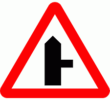 Road Signs | triangular warning signs | Side road Ahead 4