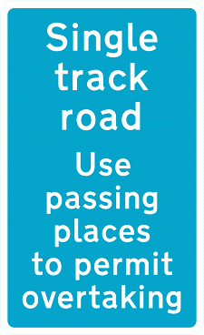 Road Signs | Vehicle Access | Single track 2