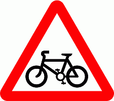 Road Signs | triangular warning signs | Cycle route ahead