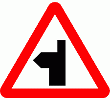 Road Signs | triangular warning signs | Side road Ahead 2