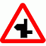 Road Signs | triangular warning signs | 507.1 Staggered Junction Ahead 2