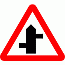 Road Signs | triangular warning signs | 507.1 Staggered Junction Ahead