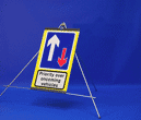 Portable Road Works Signs | One Piece Tripod Signs | 811 Priority