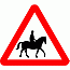 Road Signs | triangular warning signs | Beware of Accompanied Horses