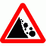Road Signs | triangular warning signs | Beware of Falling rocks