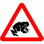 Road Signs | triangular warning signs | Beware of Toads crossing