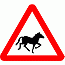 Road Signs | triangular warning signs | Beware of Wild horses