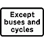 Road Signs | Supplementary Plates | Bus_cycle