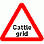 Road Signs | triangular warning signs | Cattle grid