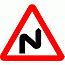 Road Signs | triangular warning signs | Double bend first to right