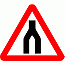 Road Signs | triangular warning signs | Dual Carriageway ends ahead