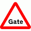 Road Signs | triangular warning signs | Gate Warning Sign