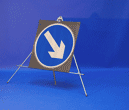 Portable Road Works Signs | One Piece Tripod Signs | Keep Right